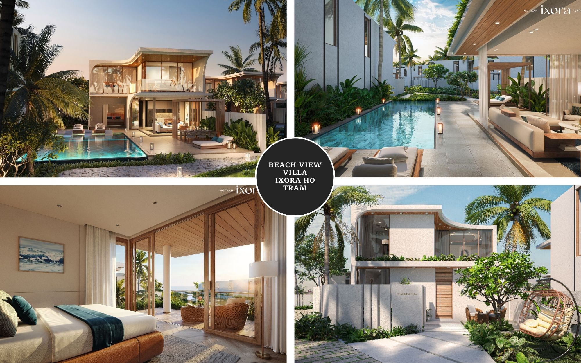 beach view villa IXORA ho tram